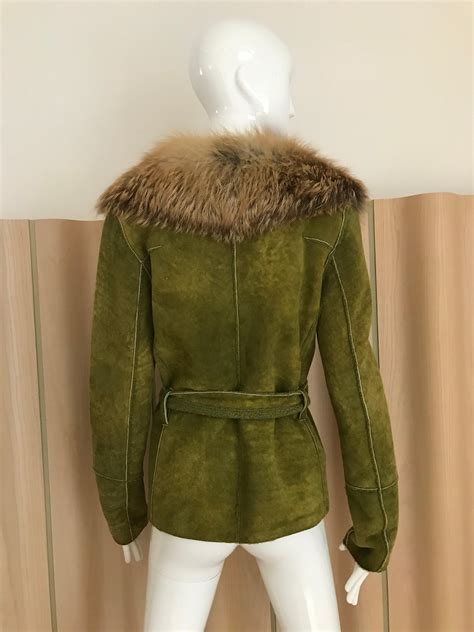 dolce gabbana green shearling|Dolce & Gabbana shearling.